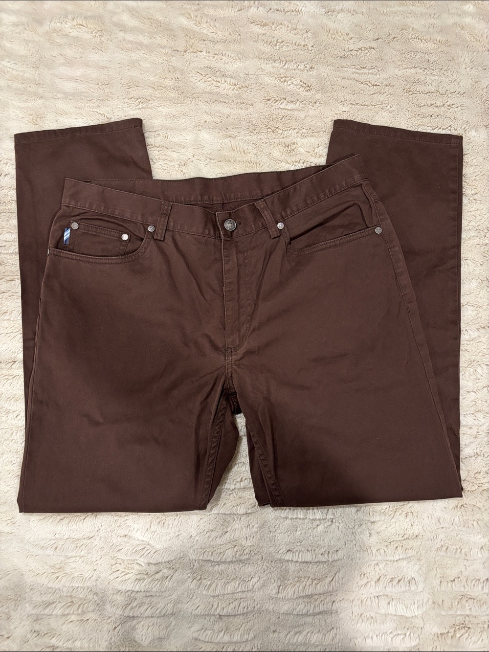 Brooks Brothers Men's Dark Brown Chinos